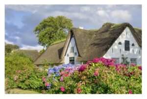 Eine Serie Friesenhäuser - Haus Keitum auf Sylt.