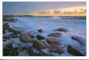 Mein Küstenland-Felsen am Mein Küstenland-Strand.