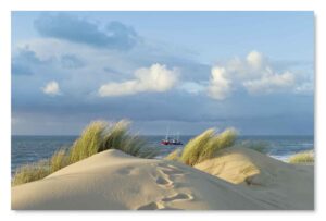 Schleswig-Holstein - Nordsee-Dünenlandschaft am Strand.