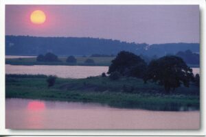Die Sonne geht über Usedom unter - Meine Insel - Balmer See auf Usedom.